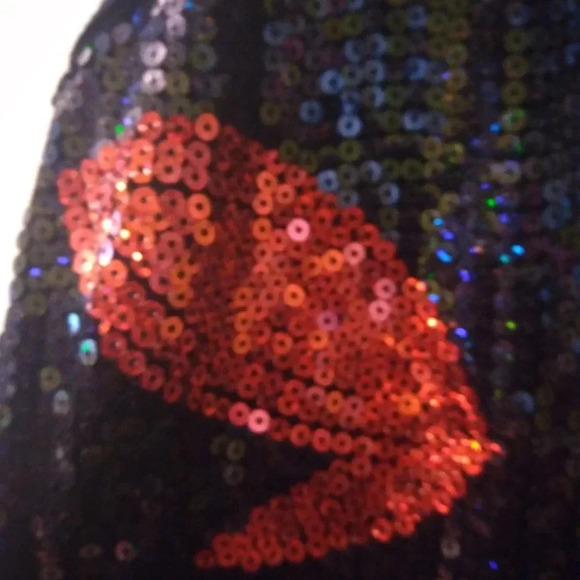 Sequin bling tank dress-junior large EUC - Picture 5 of 8